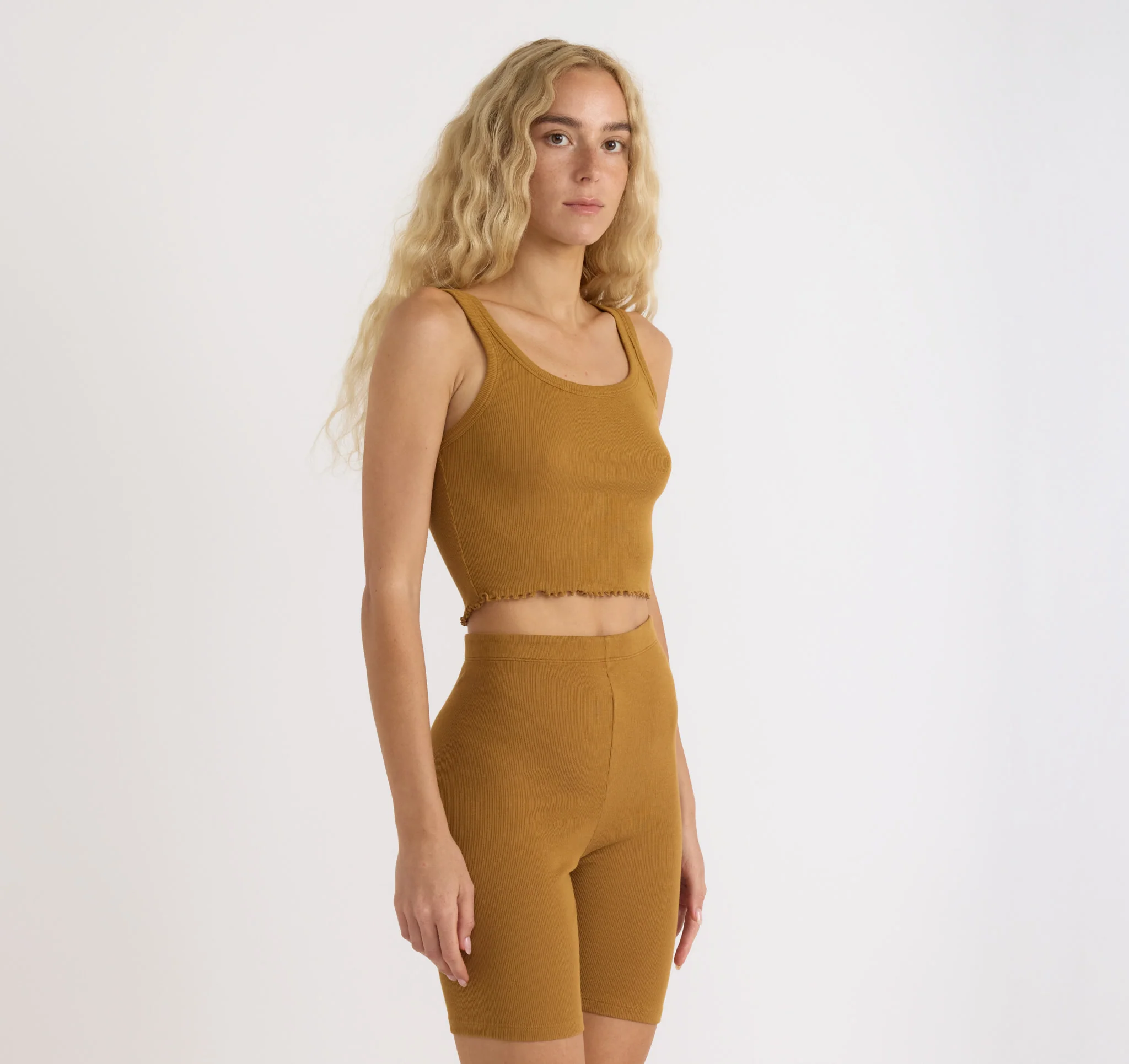 Core Rib Crop Tank Top - Image 2