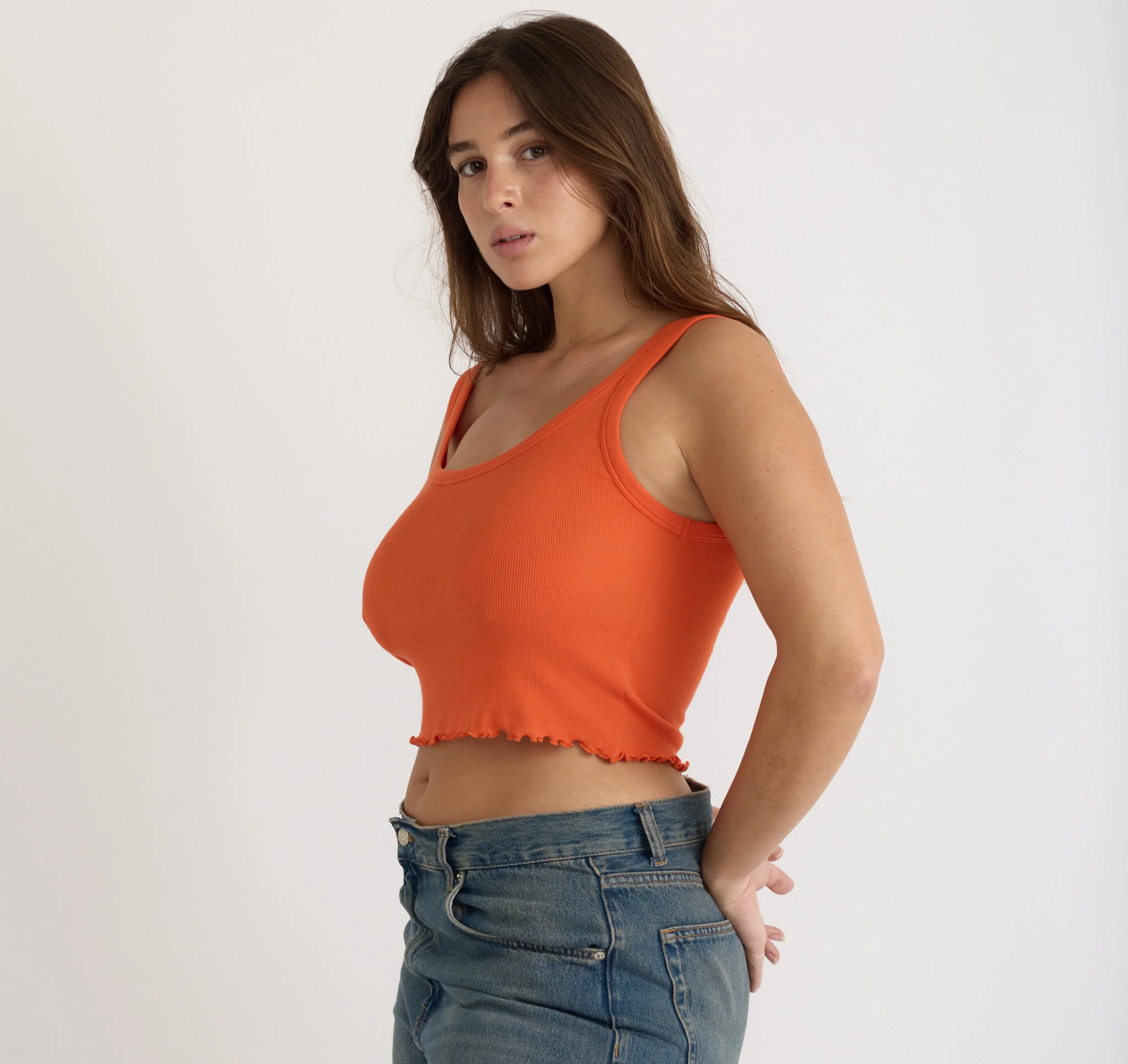 Core Rib Crop Tank Top - Image 2