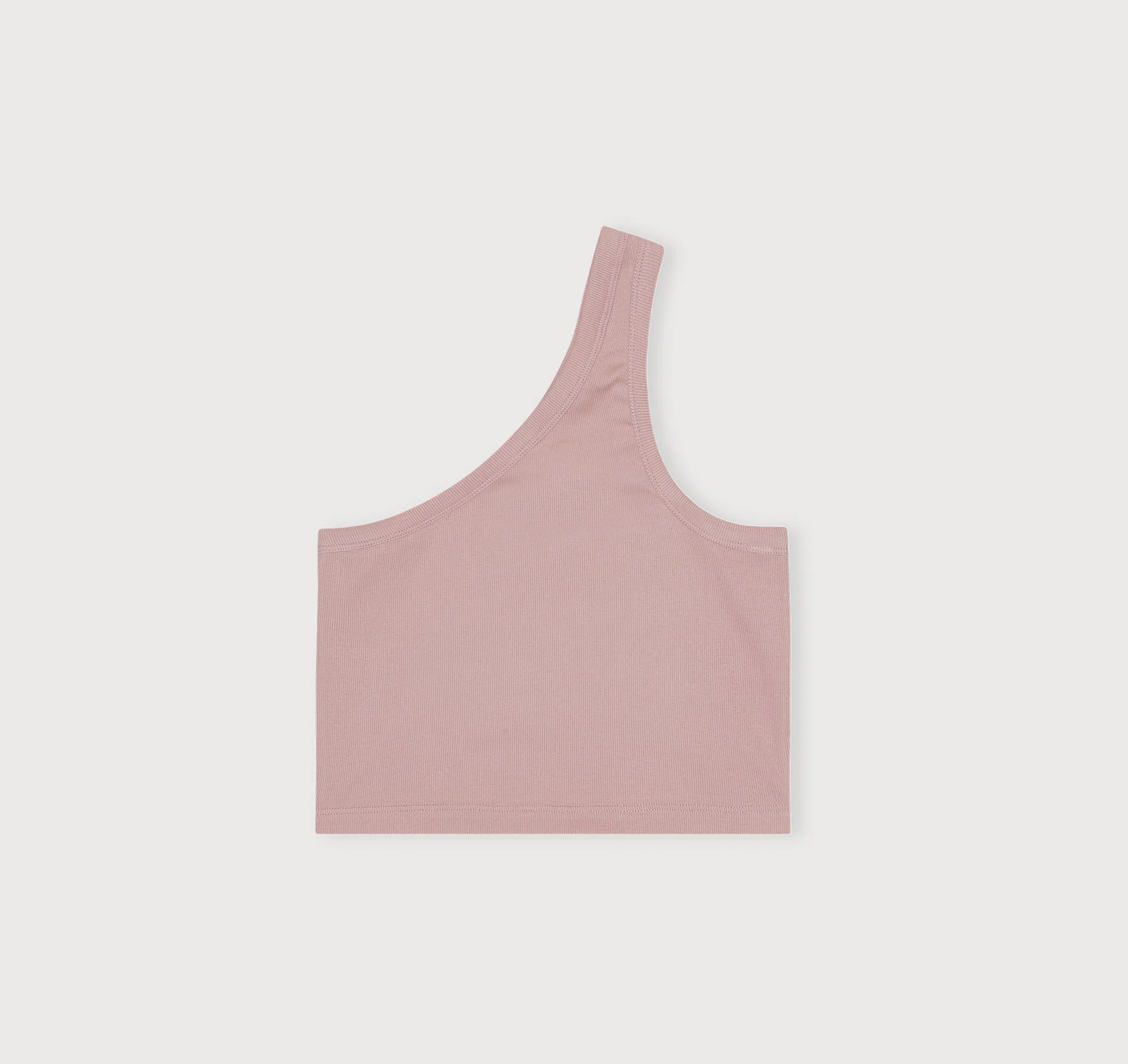 Core Rib One Shoulder Crop Top - Image 4