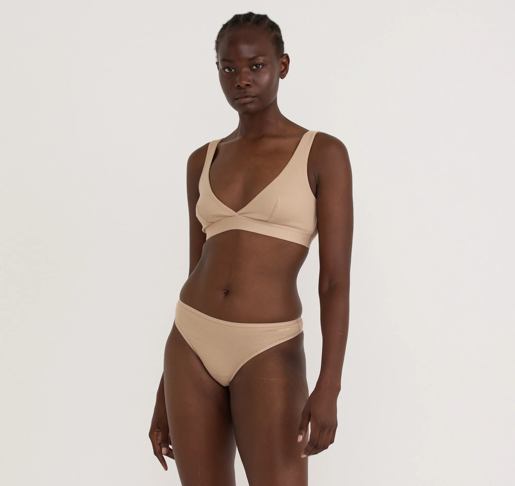 Core Rib Plunge Bralette
