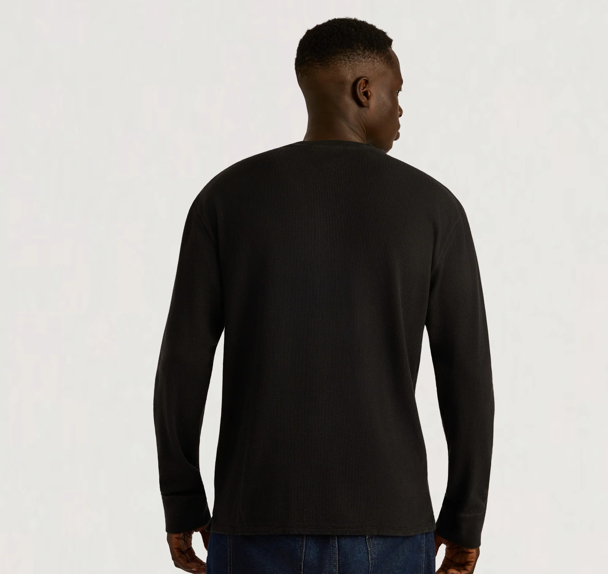Waffle Henley Long Sleeve - Image 2
