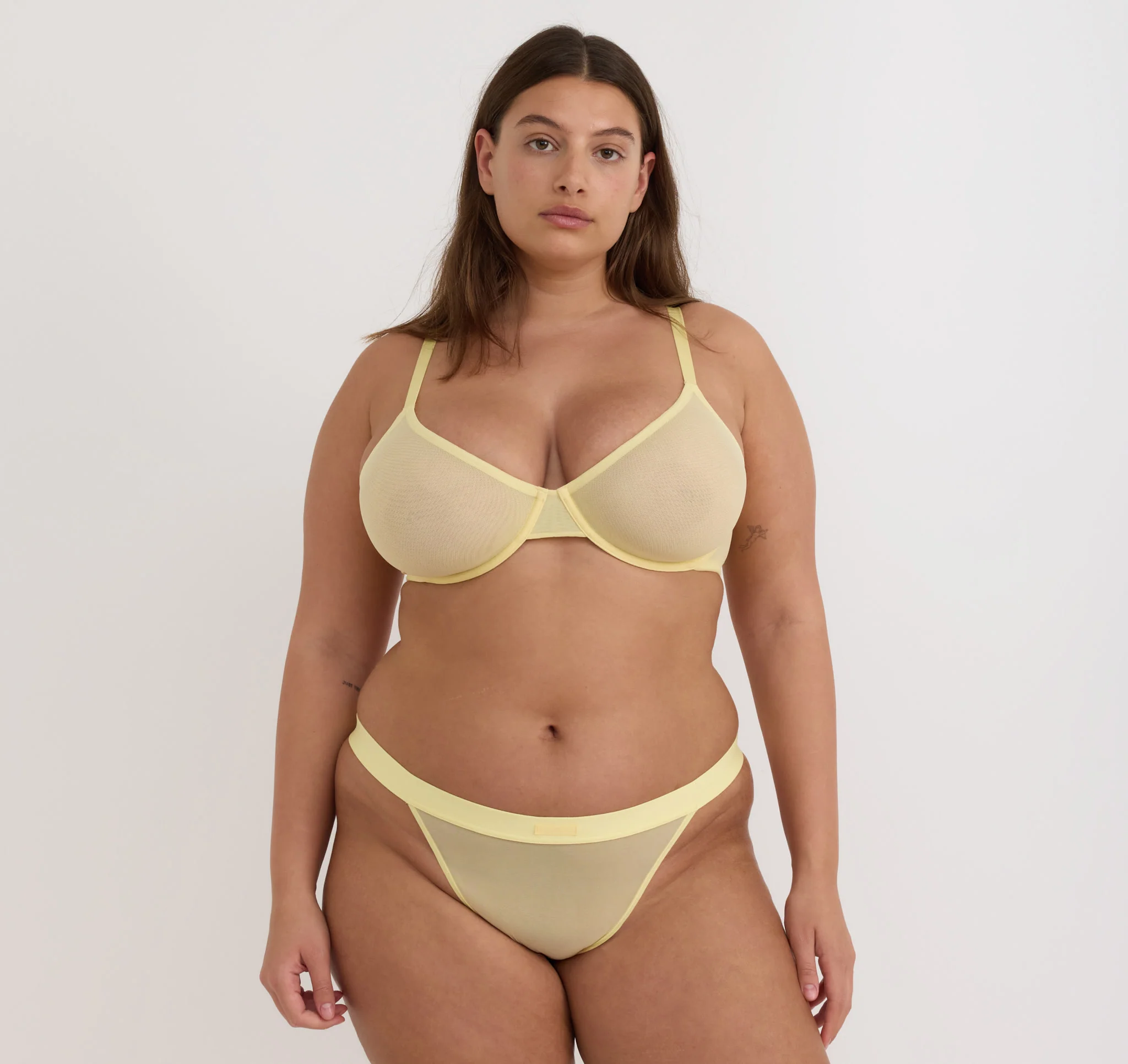 Mesh Unlined Demi Bra - Image 3