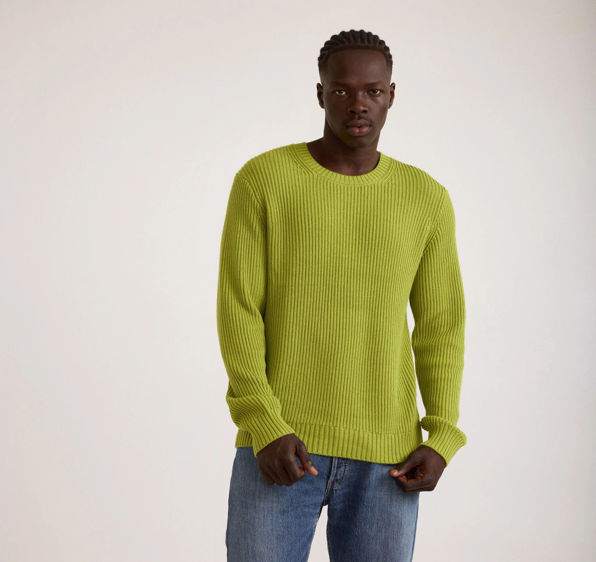Soft Knit Chunky Crewneck Sweater - Image 2