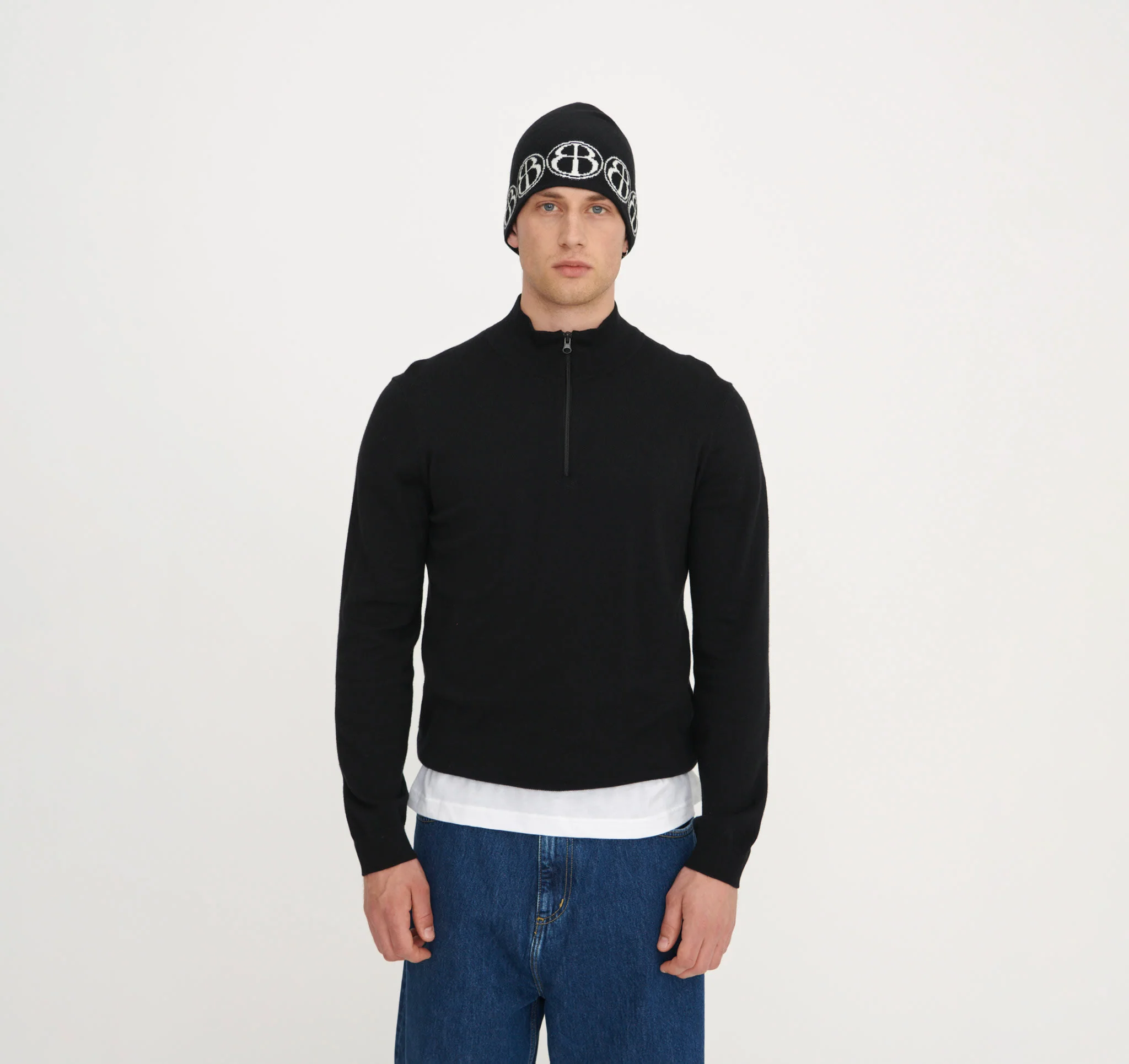 Soft Knit Half Zip Sweater - Image 2