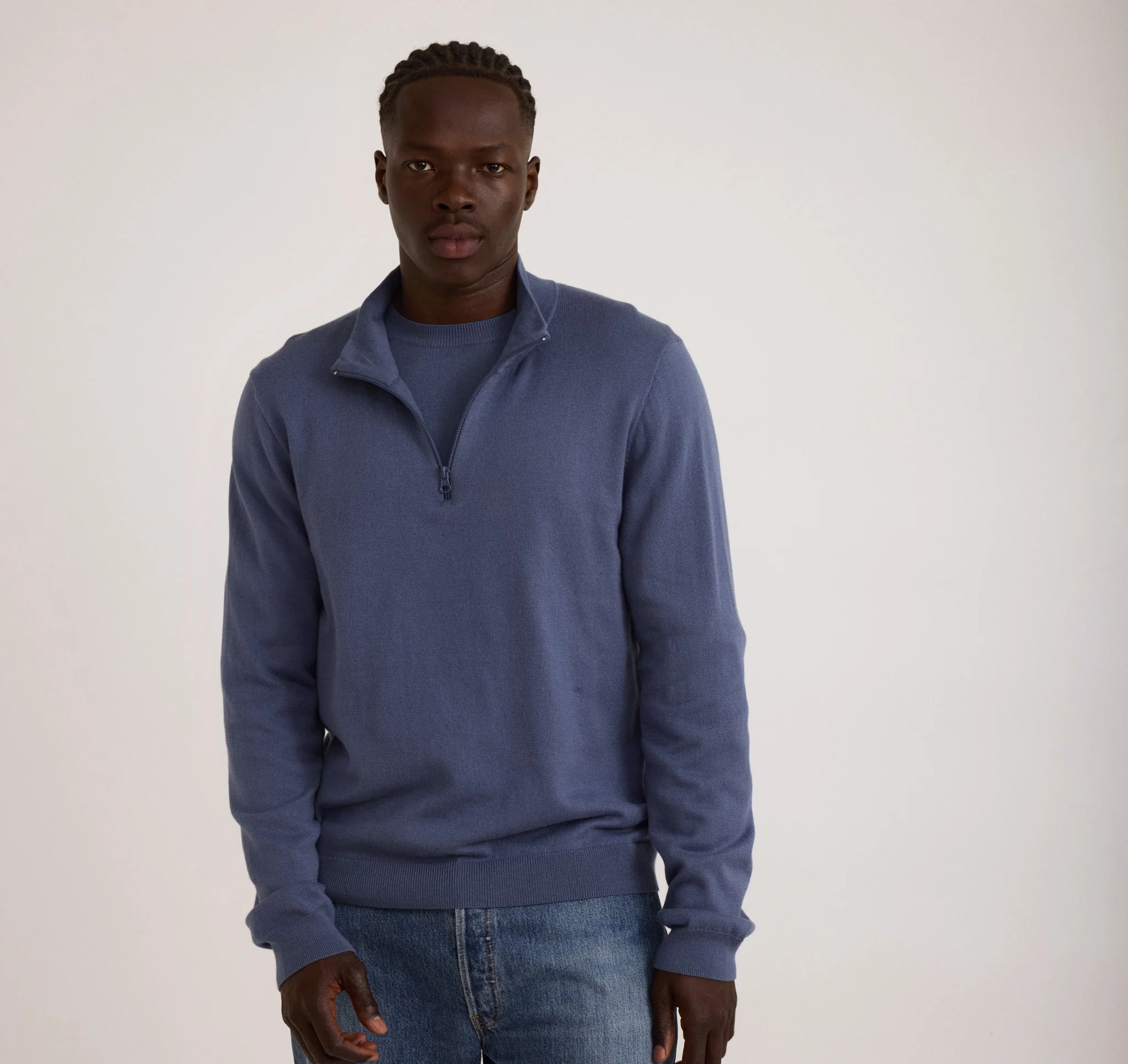 Soft Knit Half Zip Sweater - Image 2