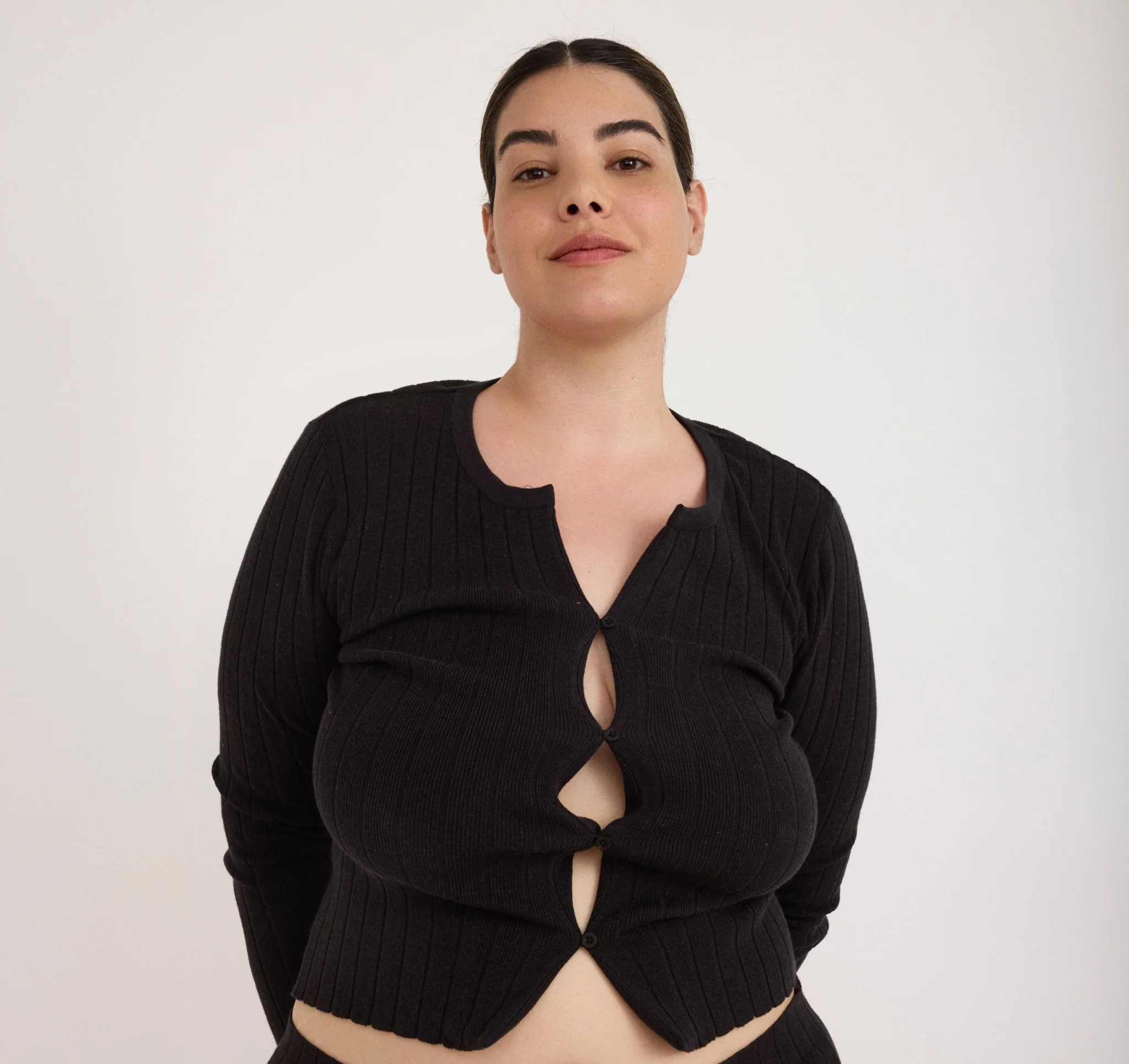 Soft Knit Rib Cardigan - Image 6