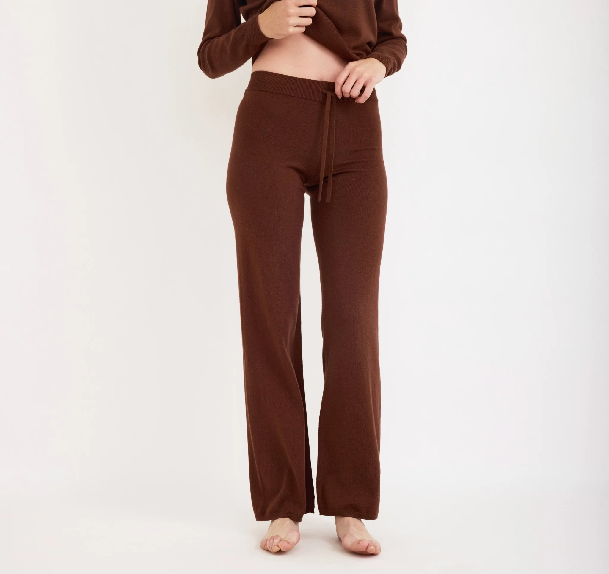 Soft Knit Straight Leg Pants - Image 4