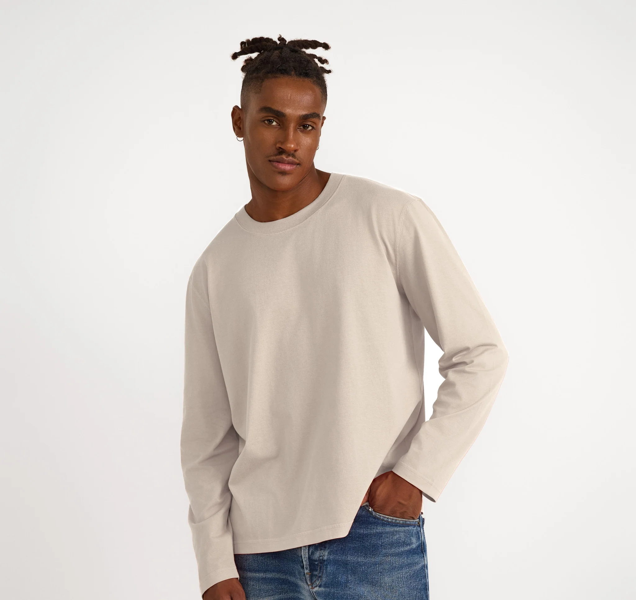 True Heavy Boxy Fit Long Sleeve Tee