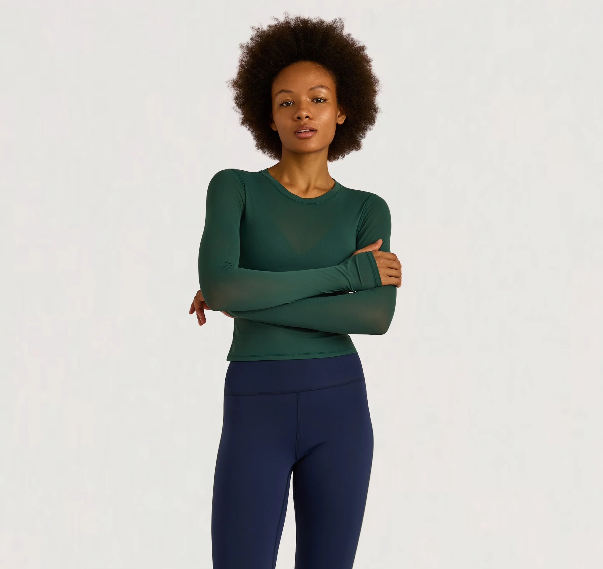 Active Mesh Long Sleeve Tee