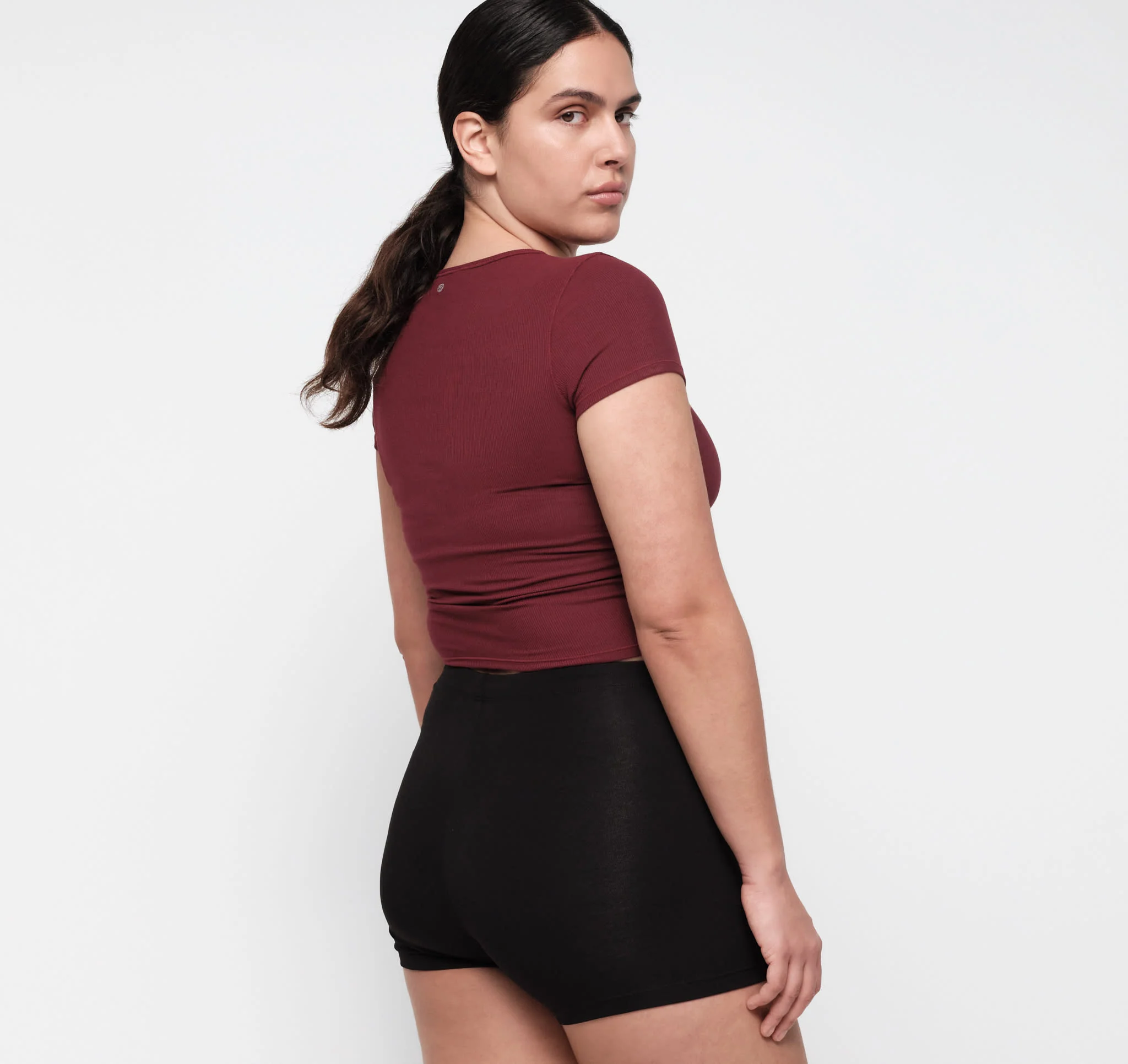 Active Rib Ruched Tee - Image 3