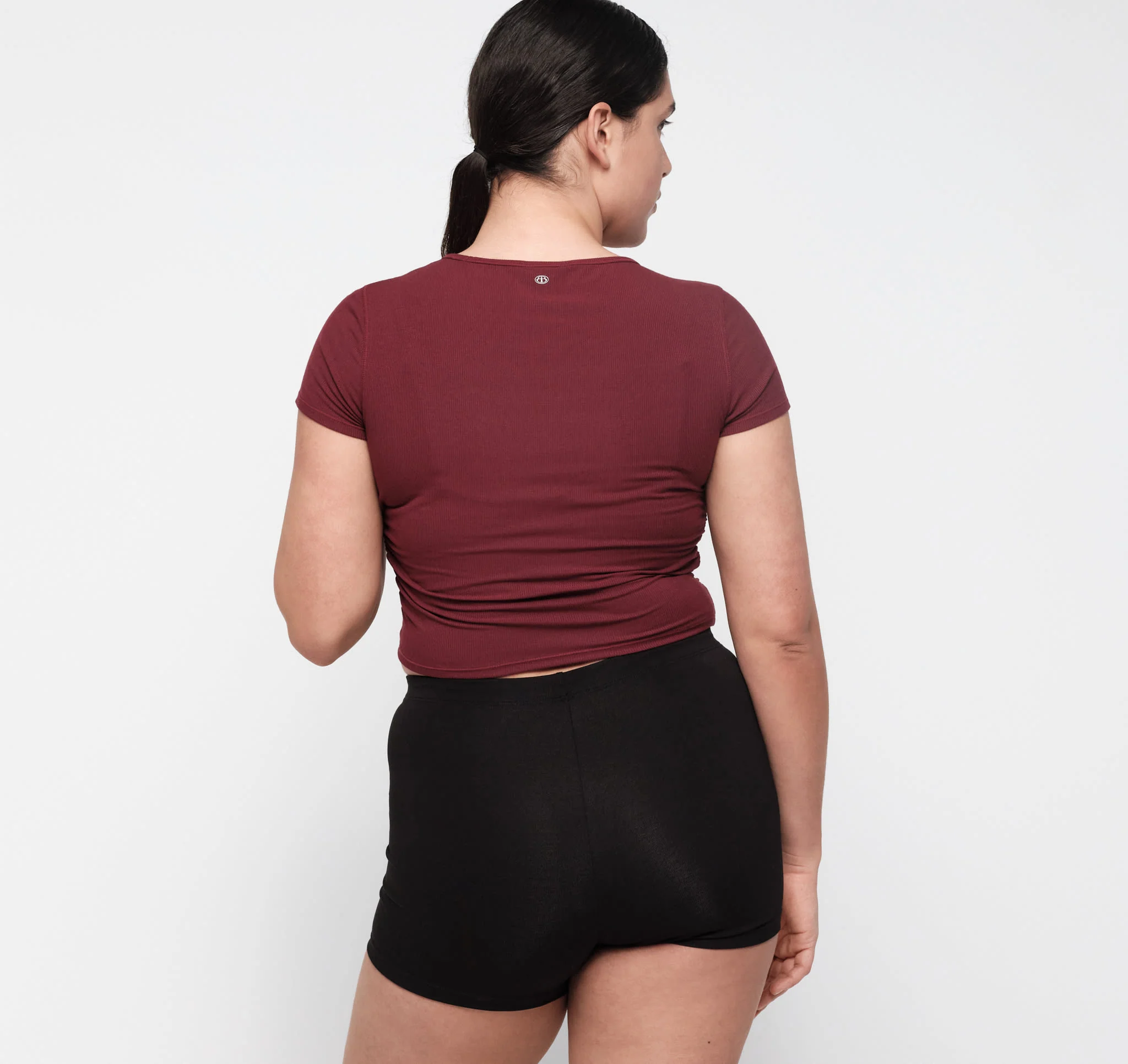 Active Rib Ruched Tee - Image 4