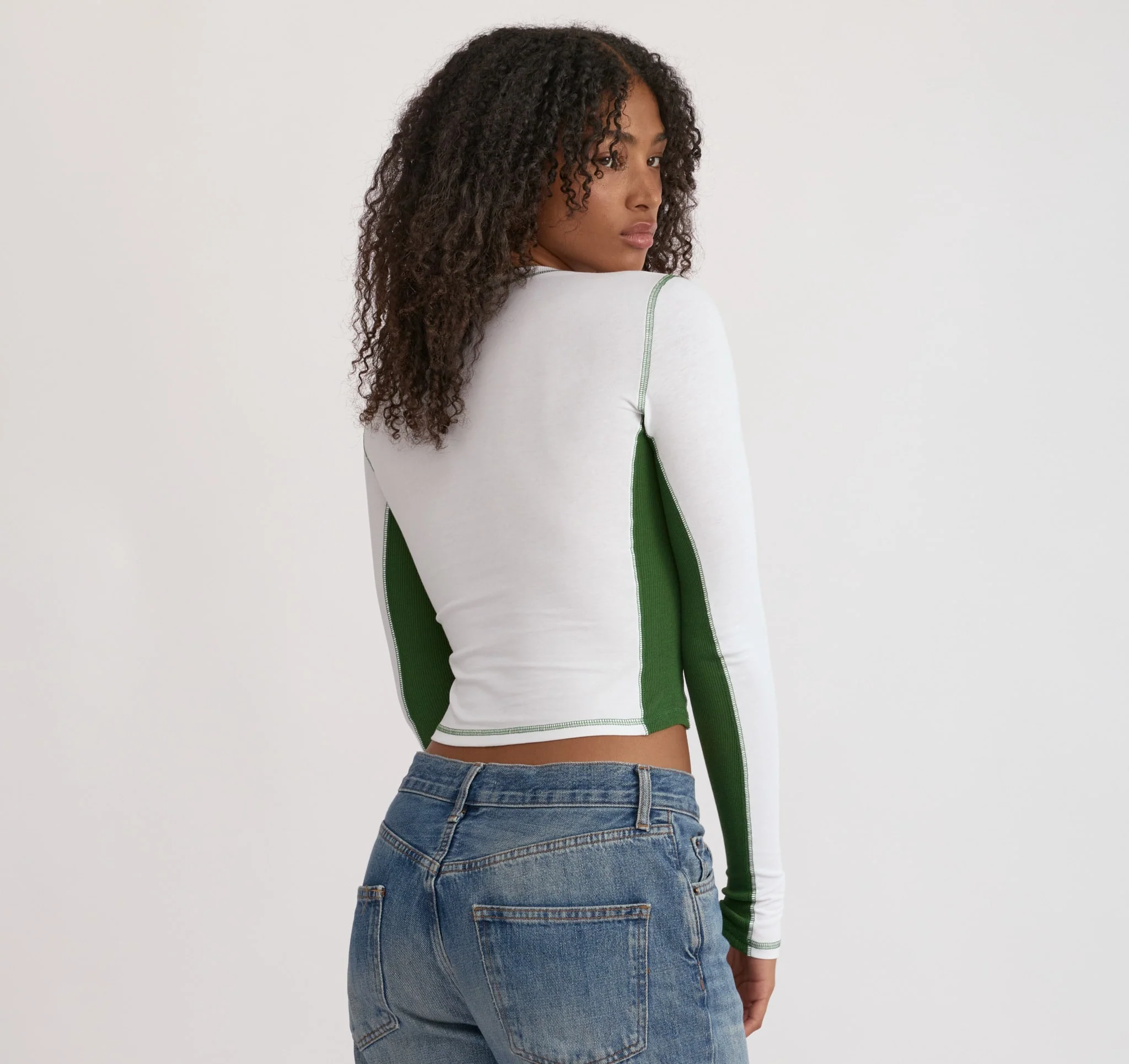 Core Icon Panel Long Sleeve Tee - Image 2