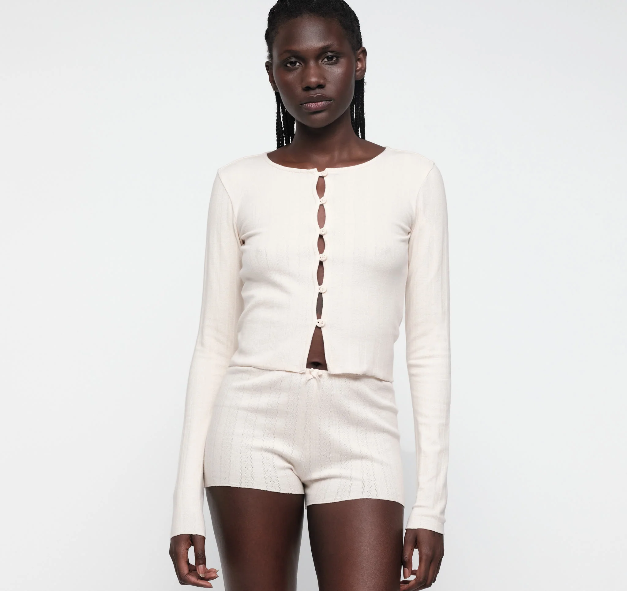 Pointelle Cardigan