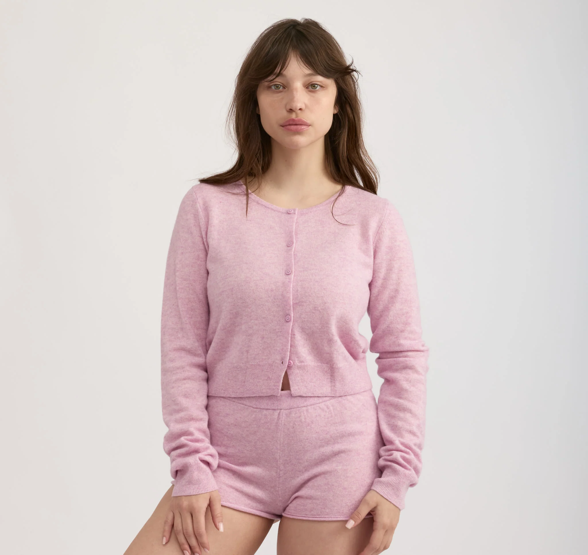 Fine Knit Cropped Cardigan