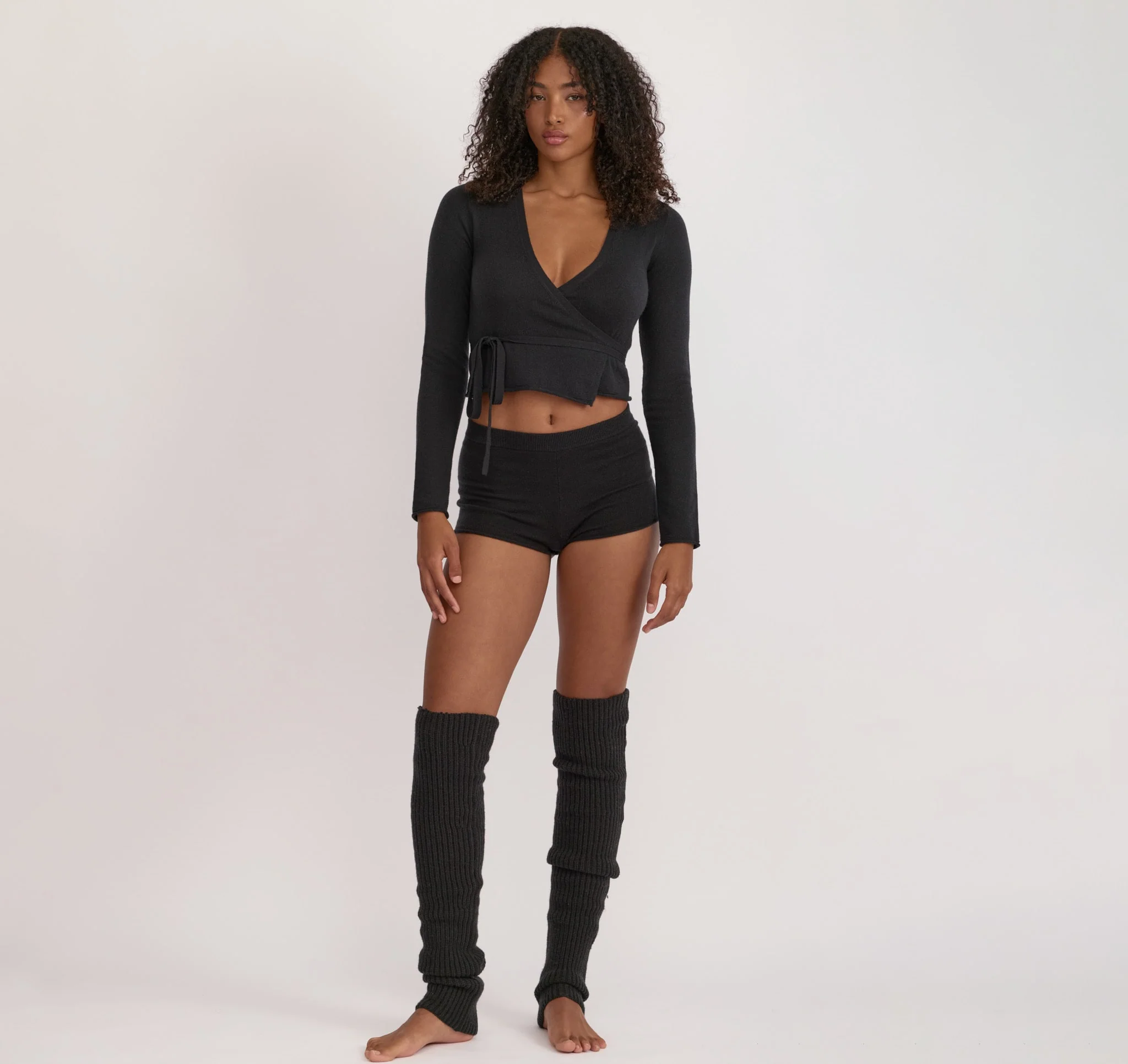 Fine Knit Wrap Cardigan - Image 3