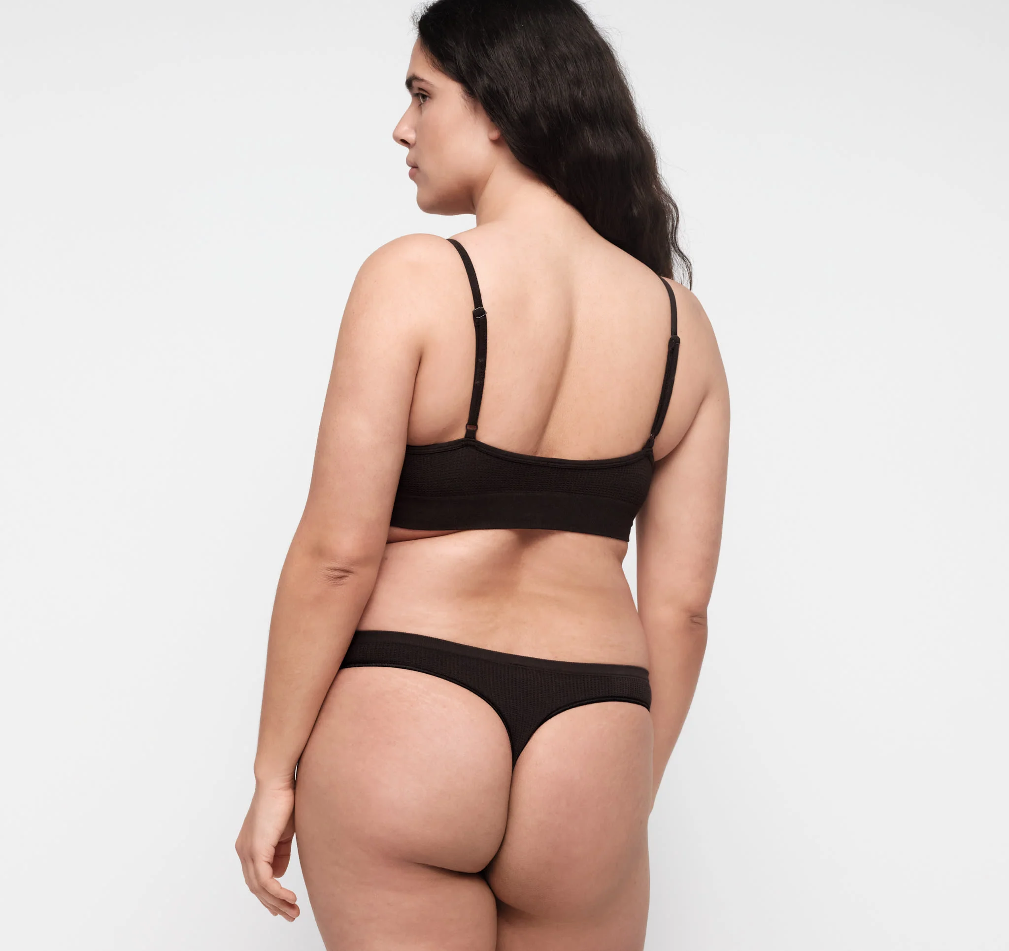 Seamless Waffle Triangle Bralette - Image 4
