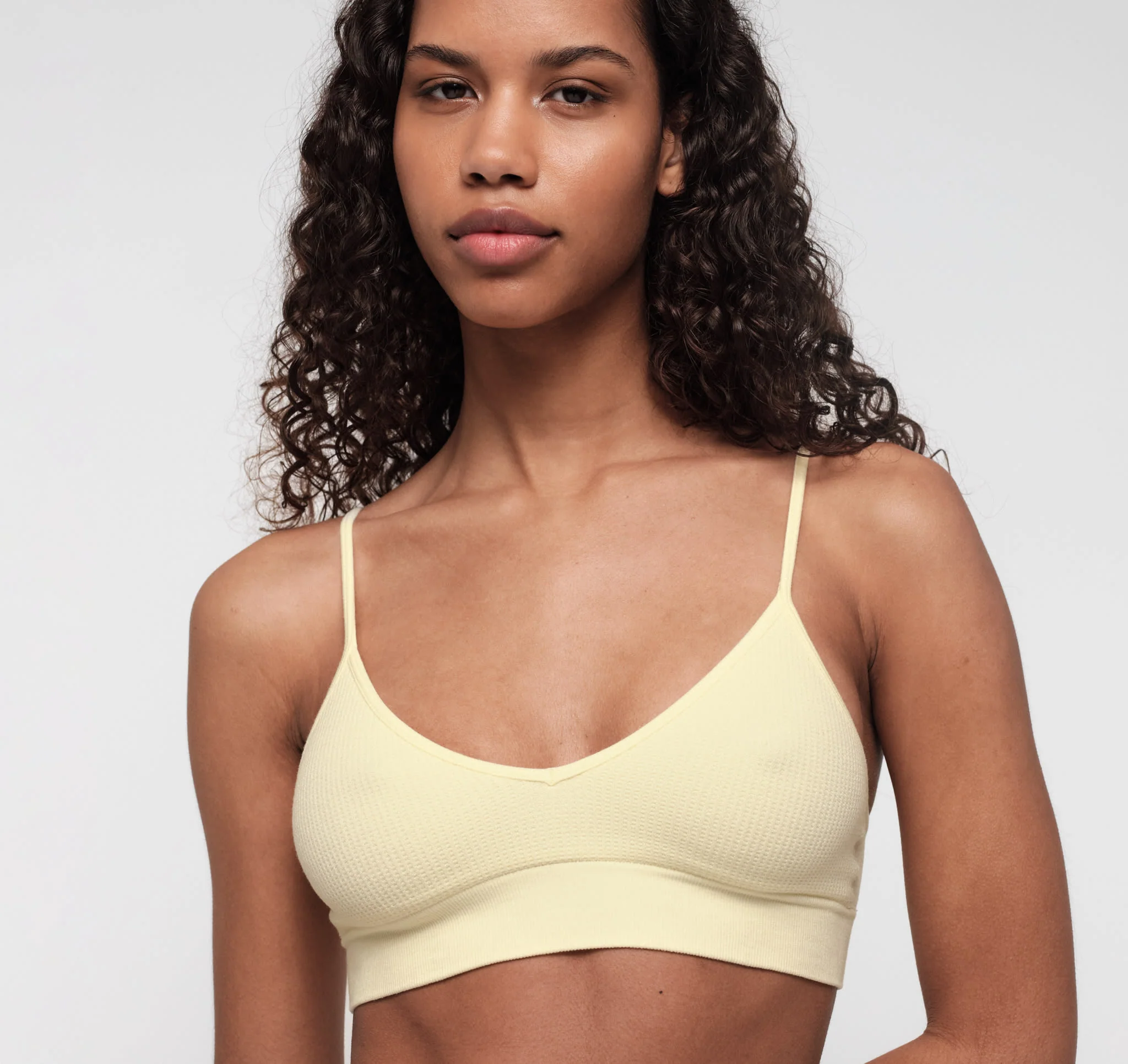 Seamless Waffle Triangle Bralette - Image 2