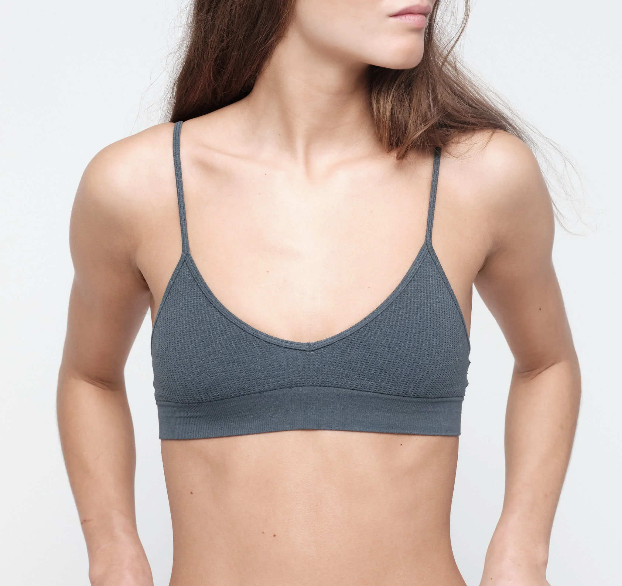 Seamless Waffle Triangle Bralette - Image 2
