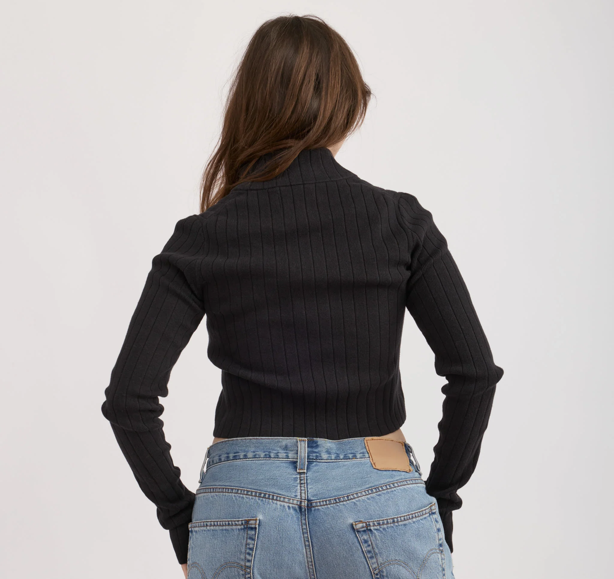 Soft Knit Rib Track Jacket - Image 3