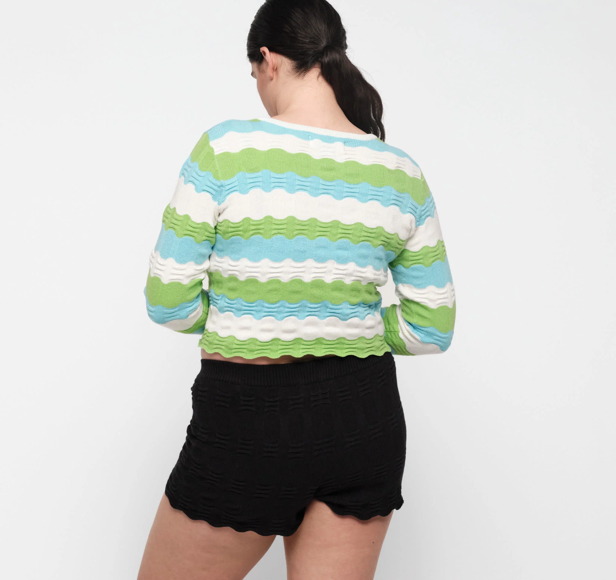 Soft Knit Textured Cardigan - Image 4