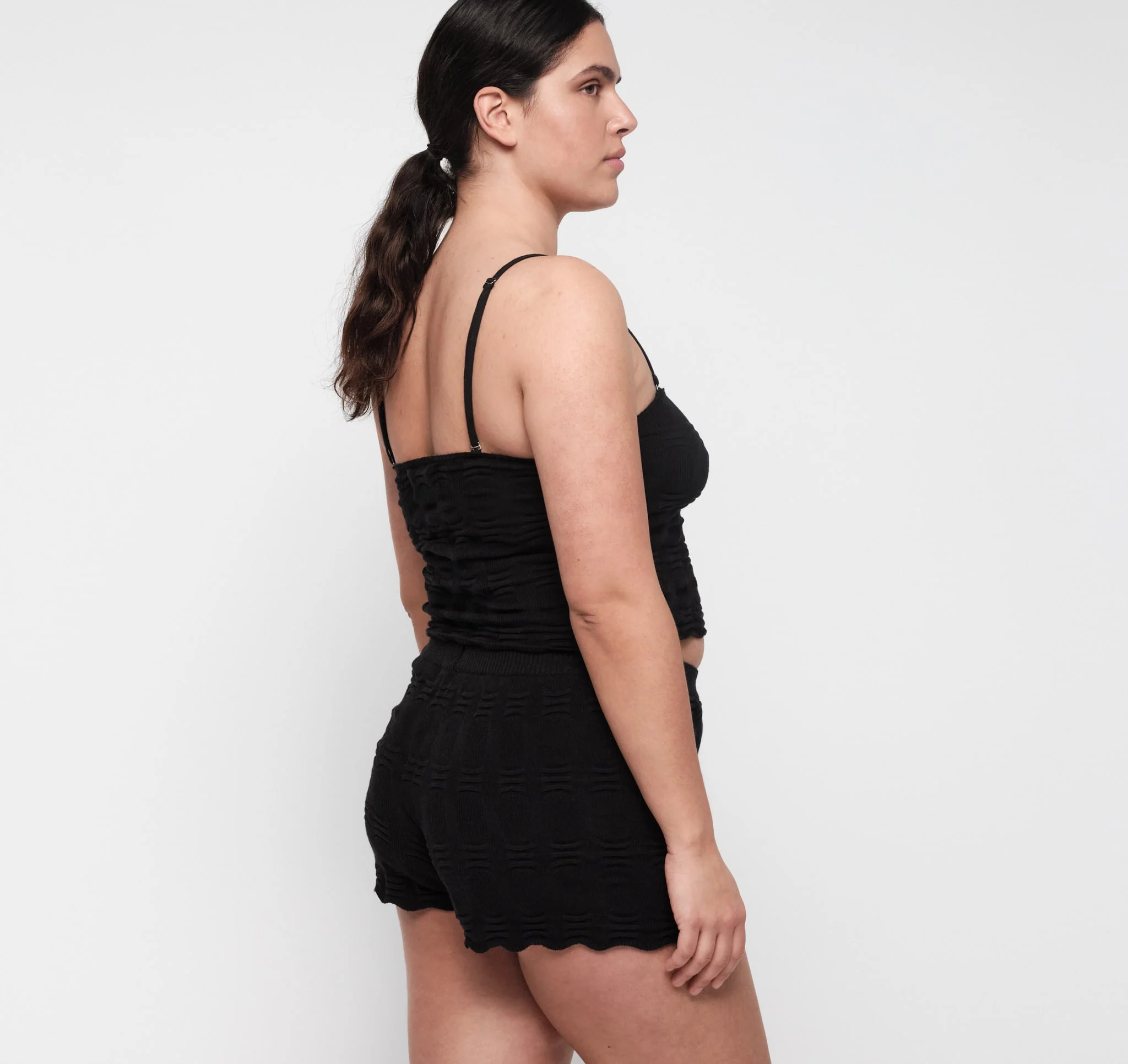 Soft Knit Textured Shorts - Image 3